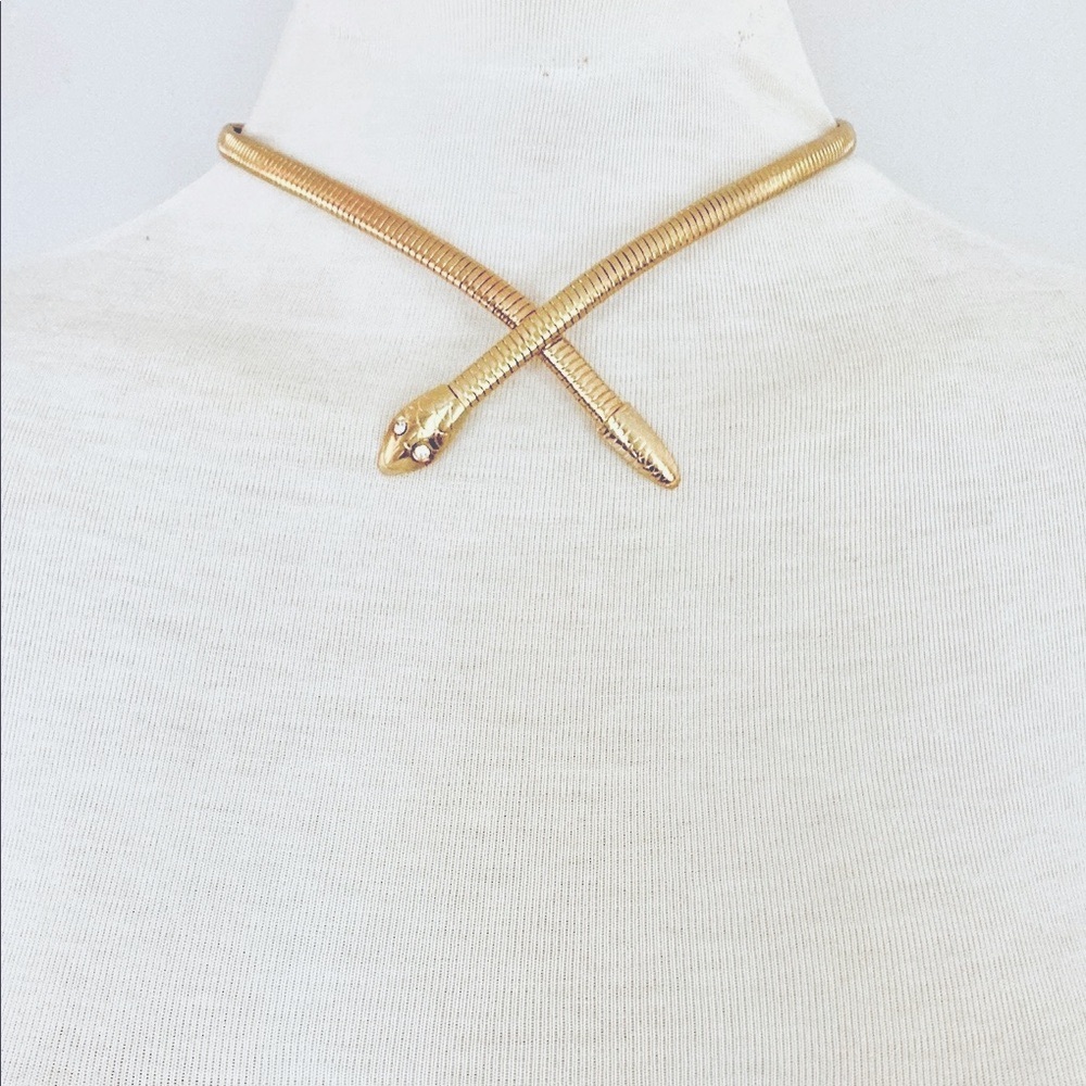 LAST ONE🎯Vintage 80’s Snake choker adjustable neck wrap lariat - Picture 3 of 6